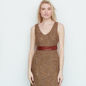 DOLCE&GABBANA ;Authentic Silk Wool boucle  dress